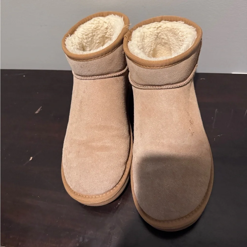 Evellyhootd Tan Steel Horse Winter Boots